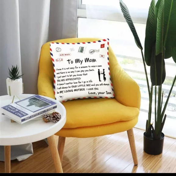 To My Mom/from daughter Cushion Cover - Picture 2 of 3